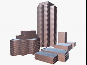 modern buildings 3D Model