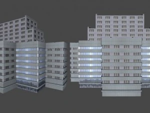 modern buildings 3D Model