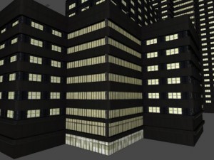 modern buildings 3D 모델