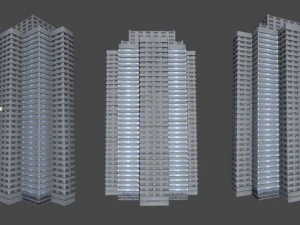 modern buildings 3D Model