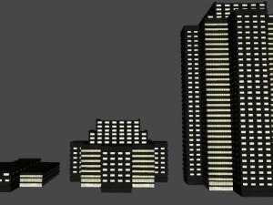 modern buildings 3D Model