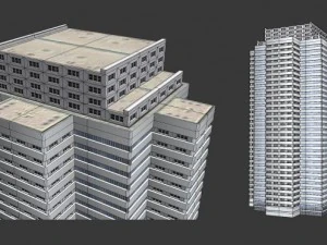 modern buildings 3D Model