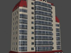 city building 14 variants 3D Model