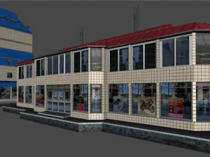 city building 14 variants 3D मॉडल