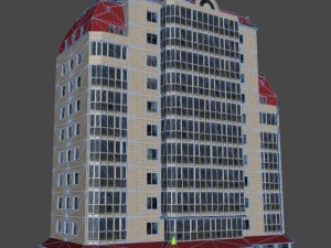 city building 14 variants 3D मॉडल