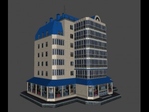 city building 14 variants 3D मॉडल