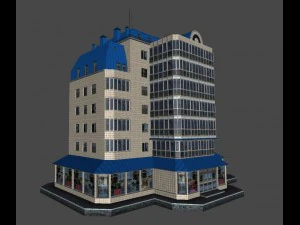 city building 14 variants 3D Model