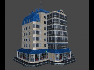 city building 14 variants 3D मॉडल