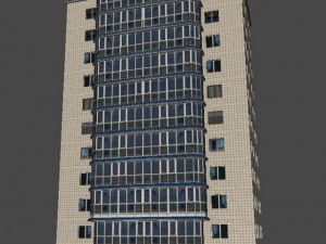 city building 14 variants 3D मॉडल