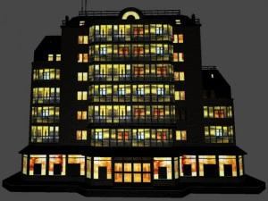 city building 14 variants 3D Model