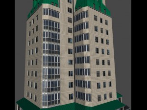 city building 14 variants 3D मॉडल