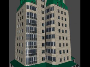 city building 14 variants 3D Model