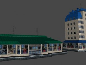 city building 14 variants 3D मॉडल