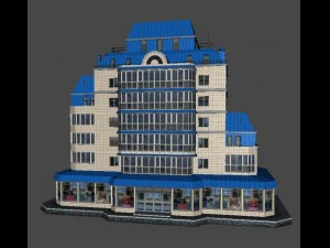 city building 14 variants 3D Model