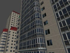 city building 14 variants 3D Model