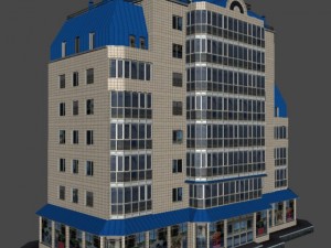 city building 14 variants 3D मॉडल