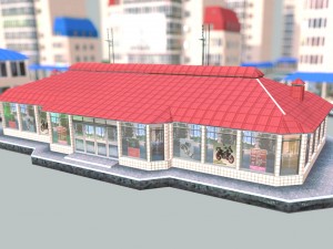 city building 14 variants 3D मॉडल