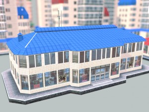 city building 14 variants 3D मॉडल