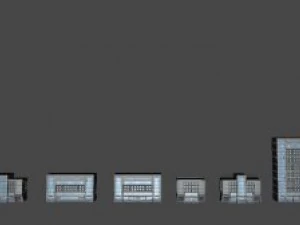 building 05 pack of 11 buildings 3D Model