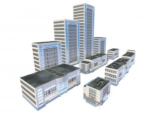building 05 pack of 11 buildings 3D Model