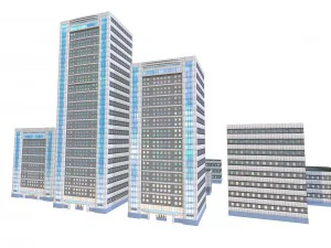 building 05 pack of 11 buildings 3D Model