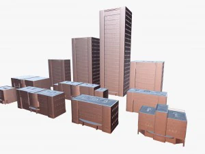 building 05 pack of 11 buildings 3D Model