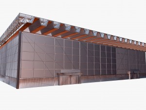 building 06 2 variants 3D Модель
