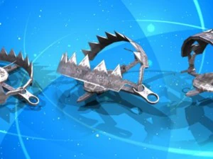 animated trap 2d and 3d 3D Model