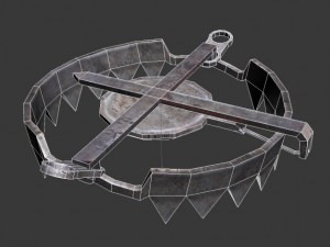 animated trap 2d and 3d 3D Model