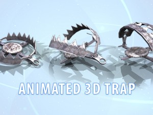 animated trap 2d and 3d 3D Model