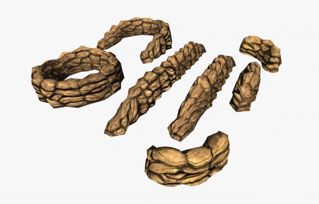 sandbags covers Modello 3D .c4d .max .obj .3ds .fbx .stl .blend 