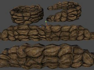 sandbags covers 3D Model