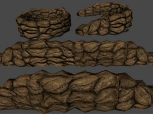 sandbags covers 3D Model