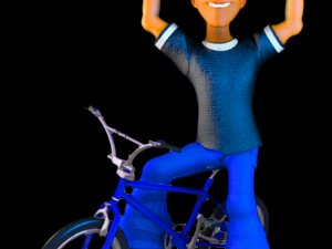 bmx animations Model 3D