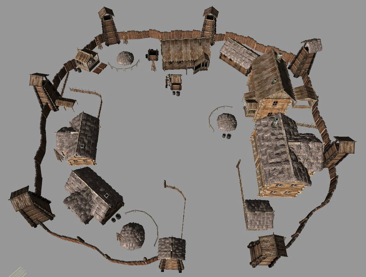 village pack 3D Model .c4d .max .obj .3ds .fbx .stl .blend 