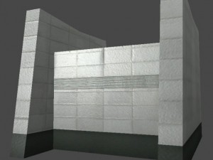 underground exit security room and a energy booth 3D Model