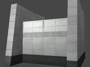 underground exit security room and a energy booth 3D Model