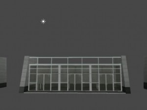 underground exit security room and a energy booth 3D Model