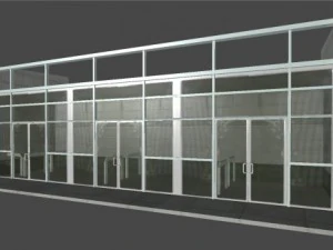 underground exit security room and a energy booth 3D Model