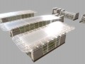 underground exit security room and a energy booth Modelo 3D