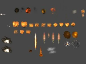 animated effects 3D Model