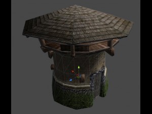 round tower Modelo 3D