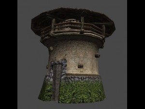 round tower Modelo 3D