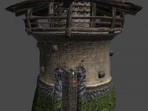 round tower Modelo 3D