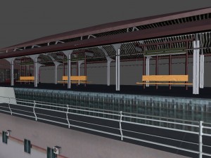 rail station Model 3D