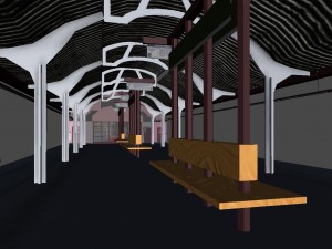 rail station Model 3D