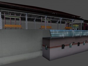 rail station Model 3D