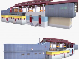 rail station Model 3D