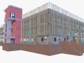 parking garage building Modello 3D