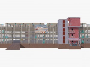 parking garage building 3D Модель
